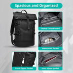 Quick-access back zipper opening for the dedicated laptop compartment