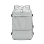 Front view of RolePack 20L Expandable Travel Backpack in off-white