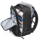Close-up of RolePack backpack's independent shockproof laptop compartment with thickened cushioning