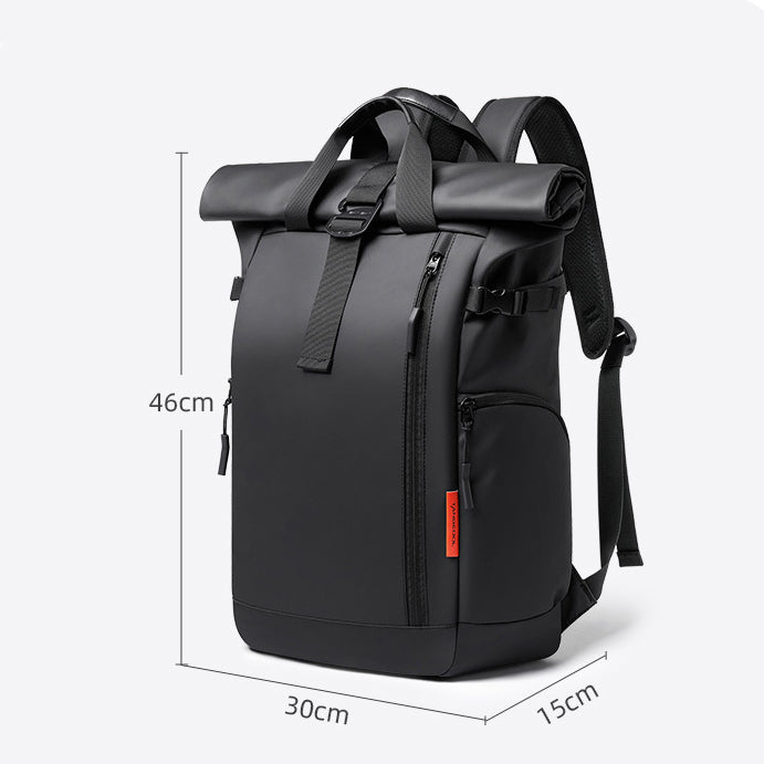 Dimensions of the 30L roll-top everyday backpack