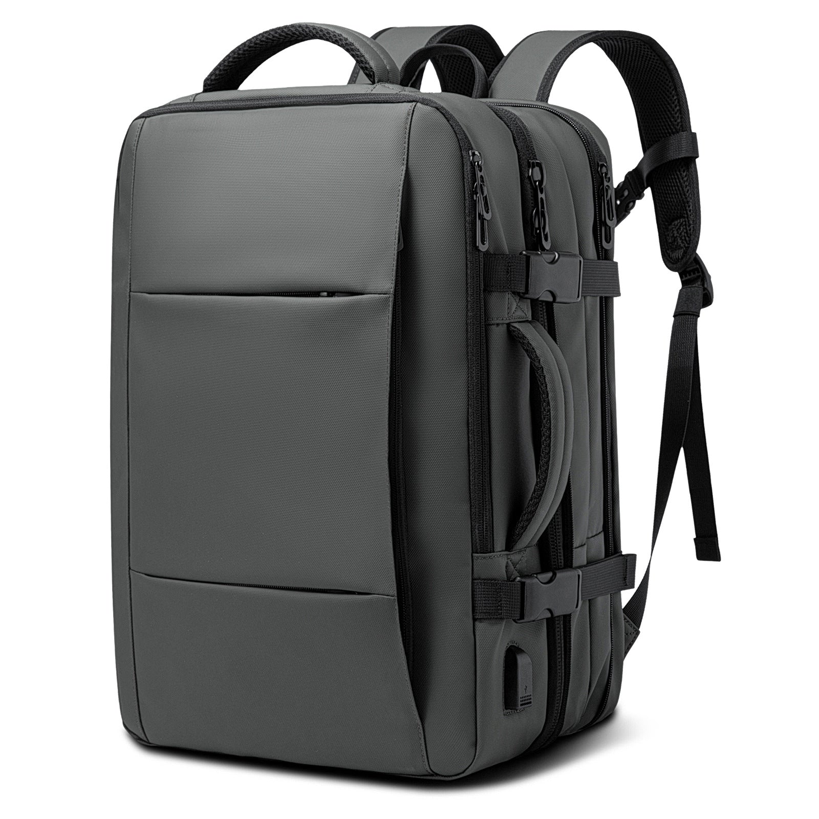 45L Expandable Travel Backpack – Grey