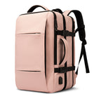 45L Expandable Travel Backpack – Pink