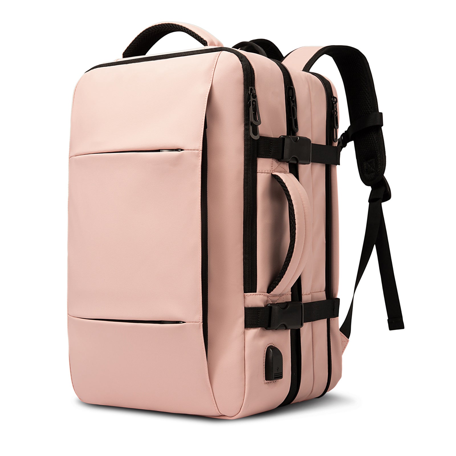 45L Expandable Travel Backpack – Pink
