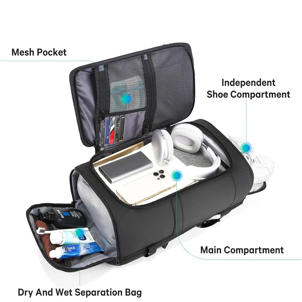 Interior view of the 35L sports-touring backpack