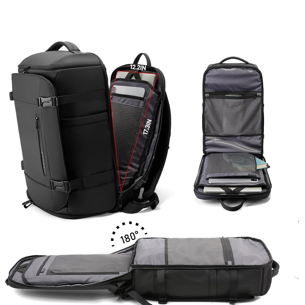 Showcase of the 35L sports-travel backpack's laptop compartment.