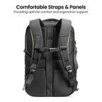 Image showing the shoulder straps of a 40L men's backpack