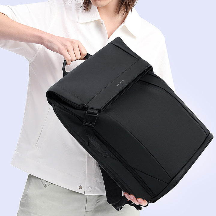 3D view of an anti-theft commuter backpack