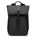Front view of a 20–30L roll-top everyday backpack.