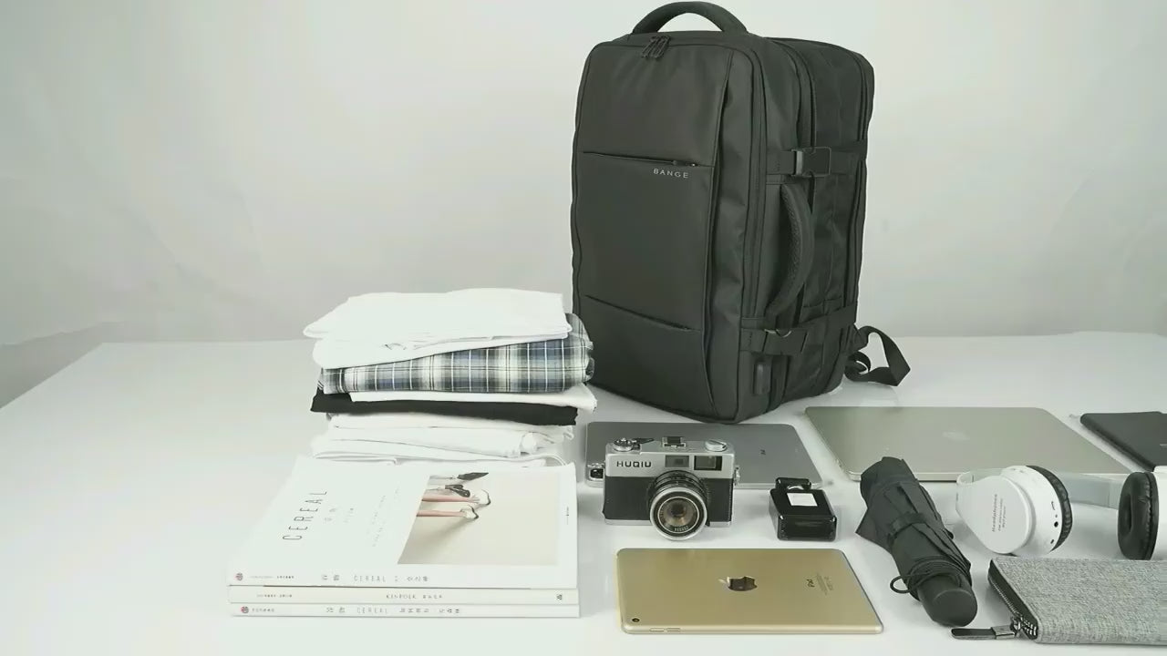 45L Expandable Waterproof Travel Backpack Demo Video